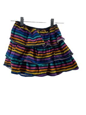 365 Kids' Garanimals Girl's Rainbow Striped Ruffled Skirt Youth Size 8